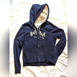 Abercrombie & Fitch Fur Lined Zip Hoodie